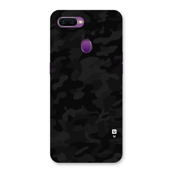 Black Camouflage Back Case for Oppo F9