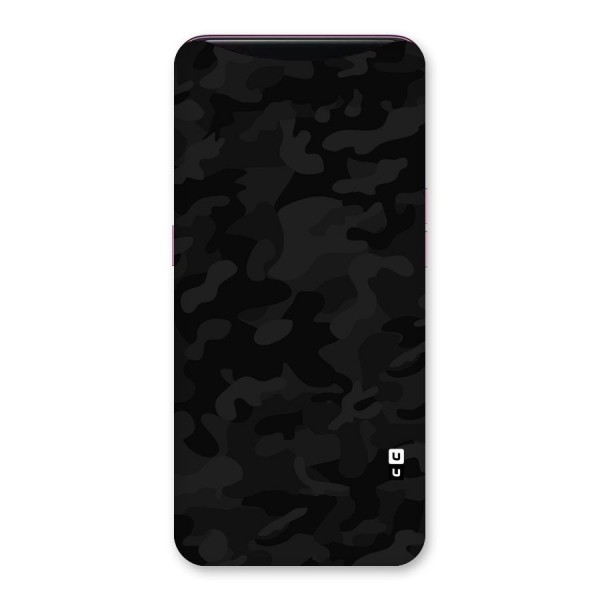 Black Camouflage Back Case for Oppo Find X