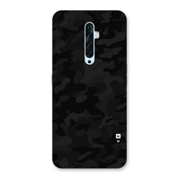Black Camouflage Back Case for Oppo Reno2 F