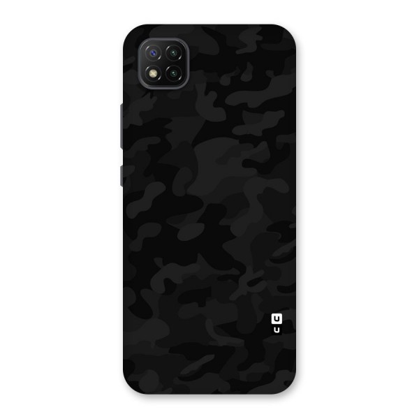 Black Camouflage Back Case for Poco C3