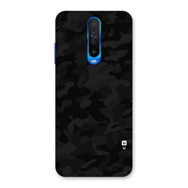 Black Camouflage Back Case for Poco X2