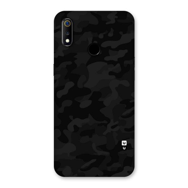 Black Camouflage Back Case for Realme 3