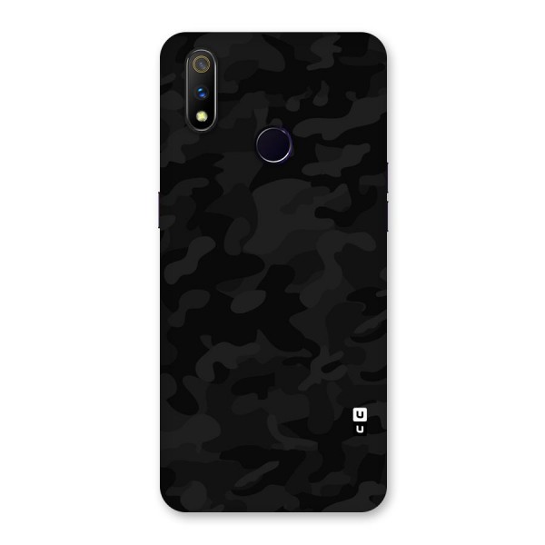 Black Camouflage Back Case for Realme 3 Pro