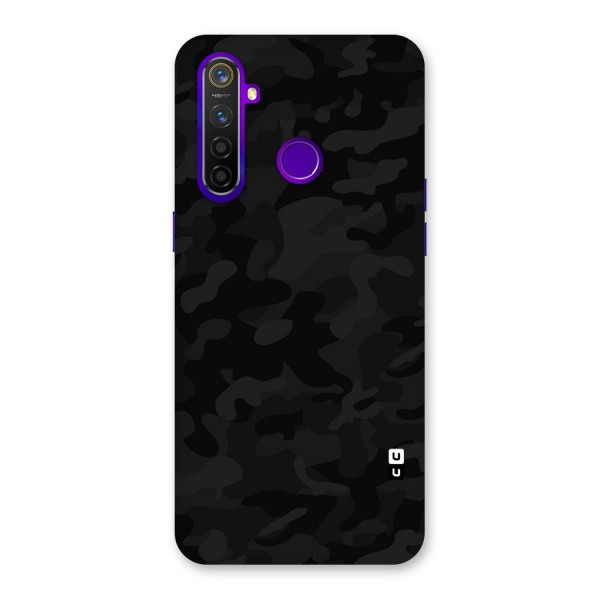 Black Camouflage Back Case for Realme 5 Pro