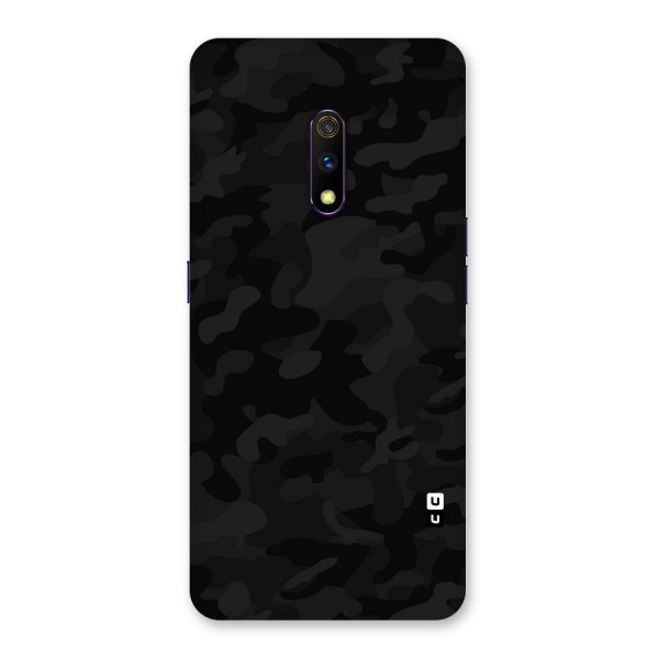 Black Camouflage Back Case for Realme X