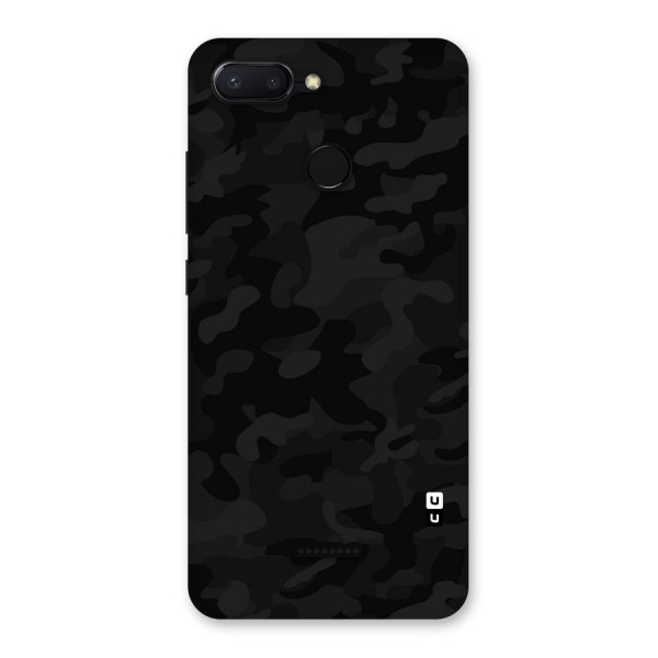 Black Camouflage Back Case for Redmi 6