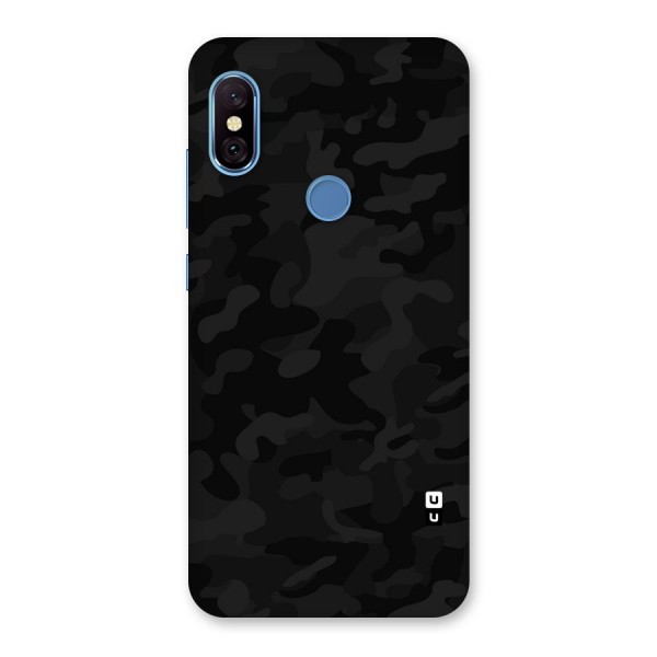 Black Camouflage Back Case for Redmi Note 6 Pro