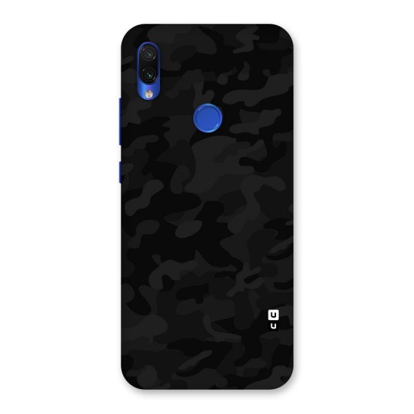 Black Camouflage Back Case for Redmi Note 7S