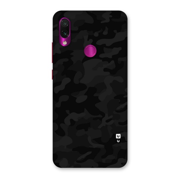 Black Camouflage Back Case for Redmi Note 7 Pro