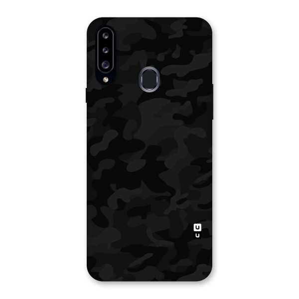 Black Camouflage Back Case for Samsung Galaxy A20s