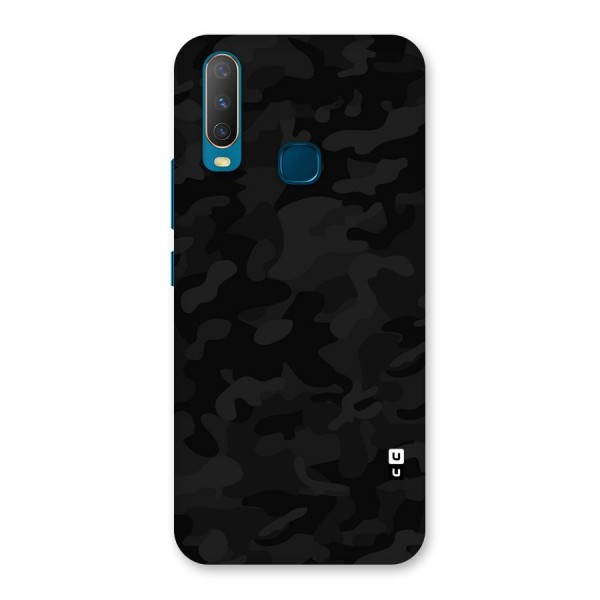 Black Camouflage Back Case for Vivo Y12