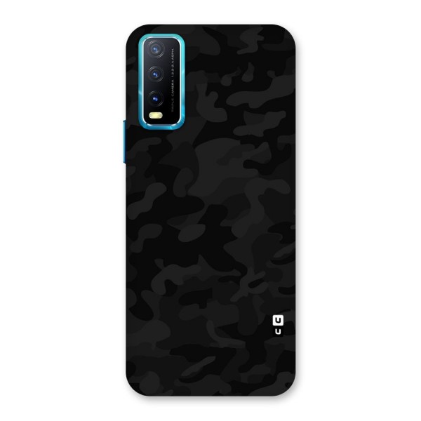 Black Camouflage Back Case for Vivo Y20