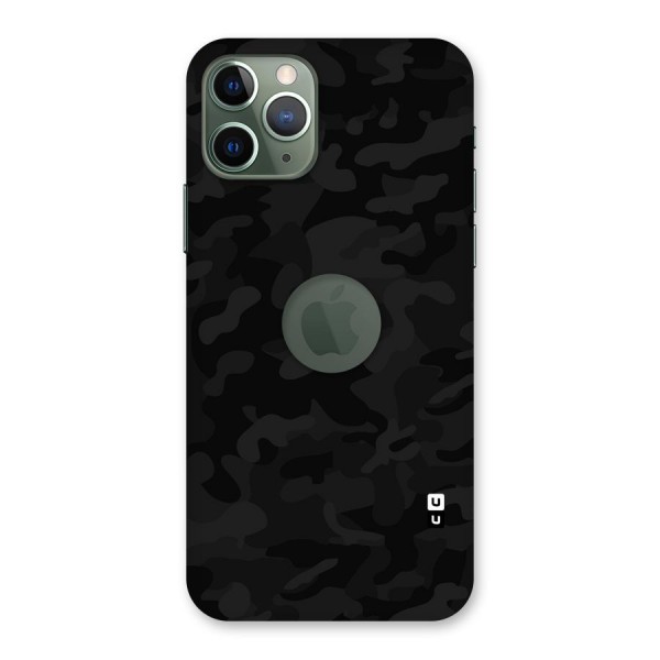 Black Camouflage Back Case for iPhone 11 Pro Logo  Cut