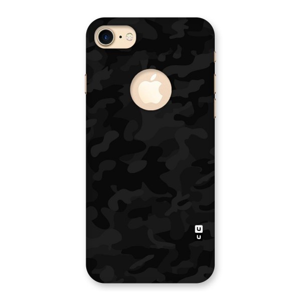Black Camouflage Back Case for iPhone 8 Logo Cut