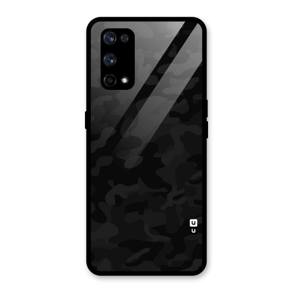 Black Camouflage Glass Back Case for Realme X7 Pro