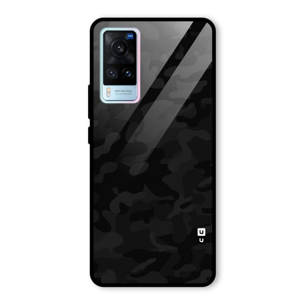 Black Camouflage Glass Back Case for Vivo X60