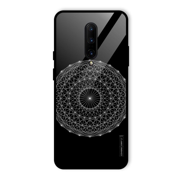 Black Clipart Glass Back Case for OnePlus 7 Pro