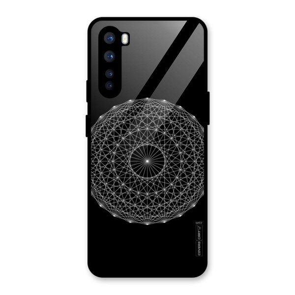 Black Clipart Glass Back Case for OnePlus Nord