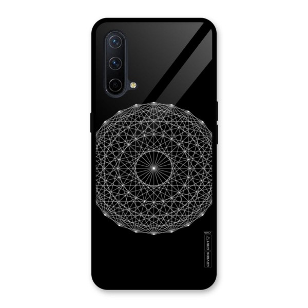 Black Clipart Glass Back Case for OnePlus Nord CE 5G