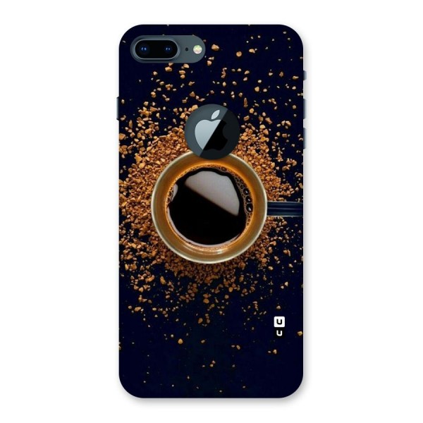 Black Coffee Back Case for iPhone 7 Plus Logo Cut