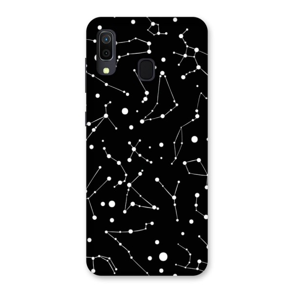 Black Constellation Pattern Back Case for Galaxy A20