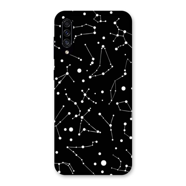 Black Constellation Pattern Back Case for Galaxy A30s