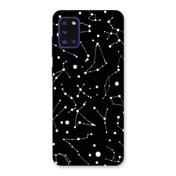 Black Constellation Pattern Back Case for Galaxy A31