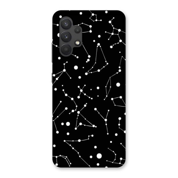 Black Constellation Pattern Back Case for Galaxy A32