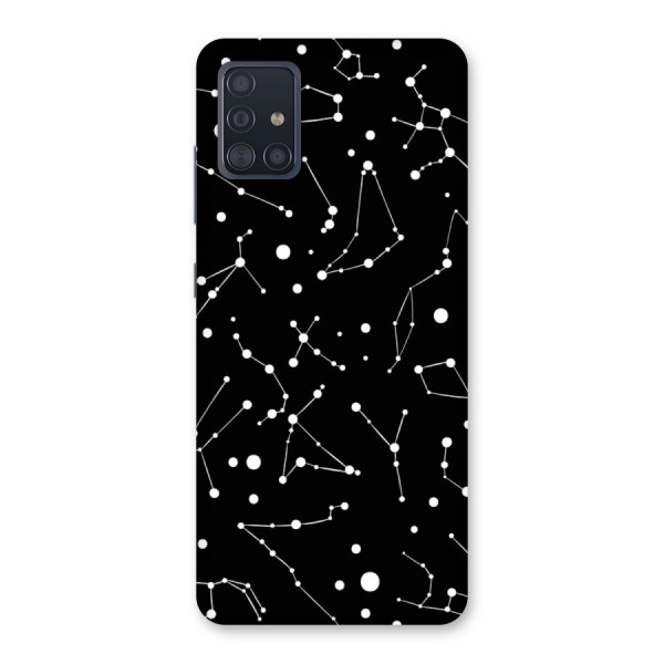 Black Constellation Pattern Back Case for Galaxy A51