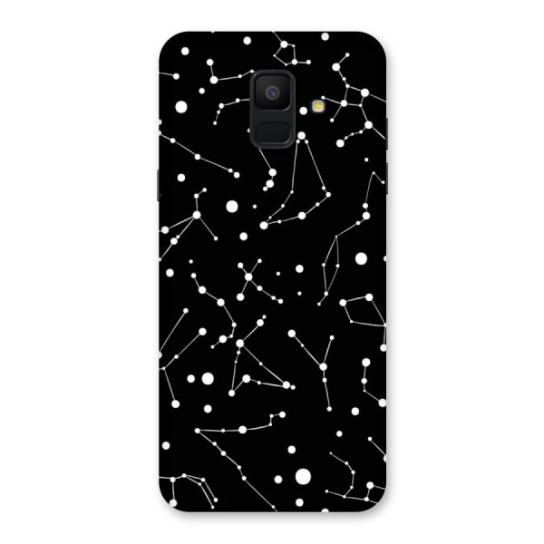 Black Constellation Pattern Back Case for Galaxy A6 (2018)