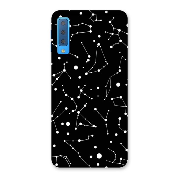 Black Constellation Pattern Back Case for Galaxy A7 (2018)