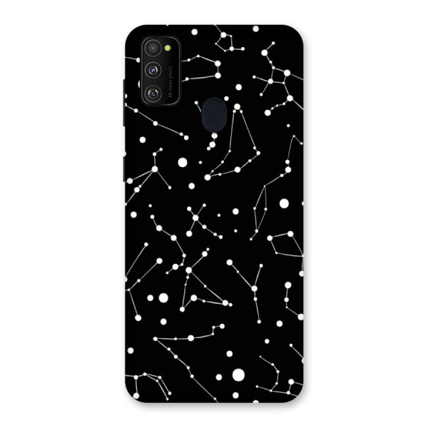 Black Constellation Pattern Back Case for Galaxy M30s