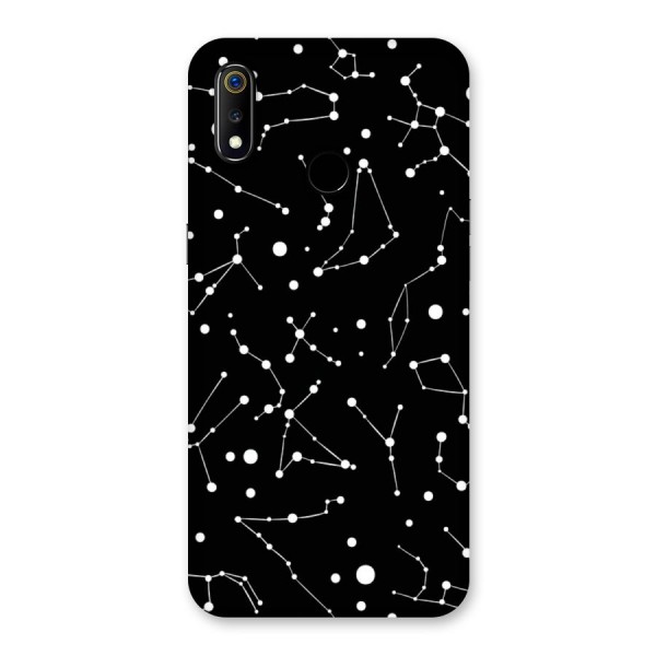 Black Constellation Pattern Back Case for Realme 3