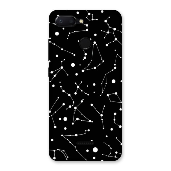 Black Constellation Pattern Back Case for Redmi 6