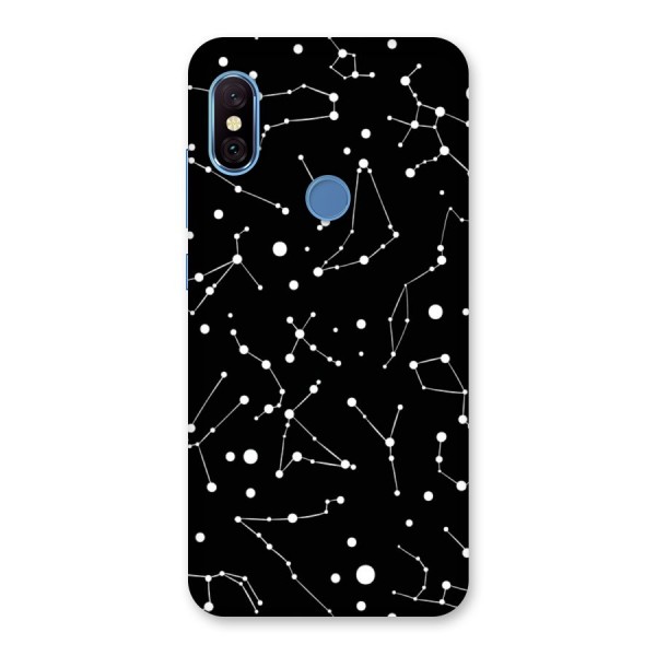 Black Constellation Pattern Back Case for Redmi Note 6 Pro