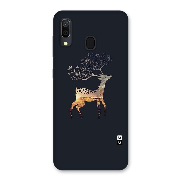 Black Deer Back Case for Galaxy A20