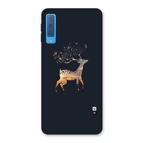 Black Deer Back Case for Galaxy A7 (2018)