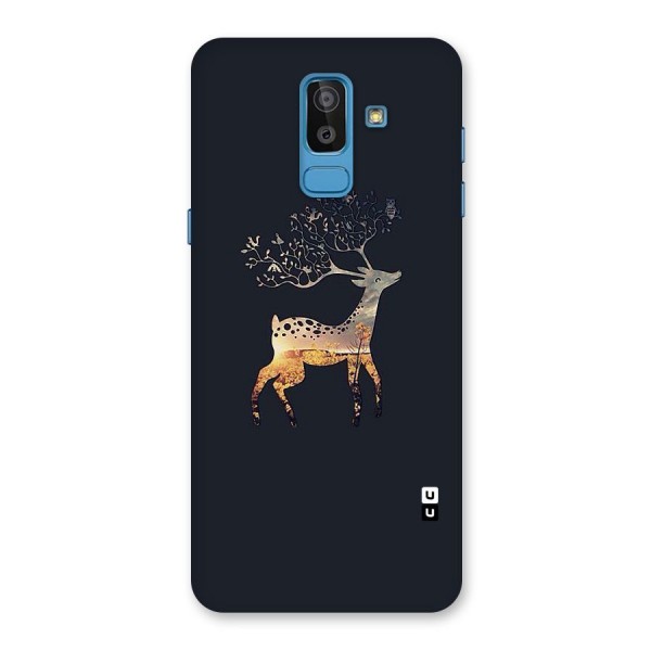 Black Deer Back Case for Galaxy J8
