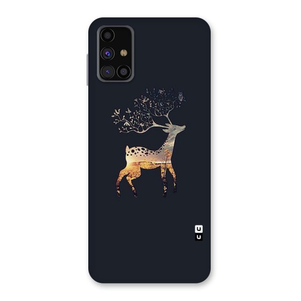 Black Deer Back Case for Galaxy M31s