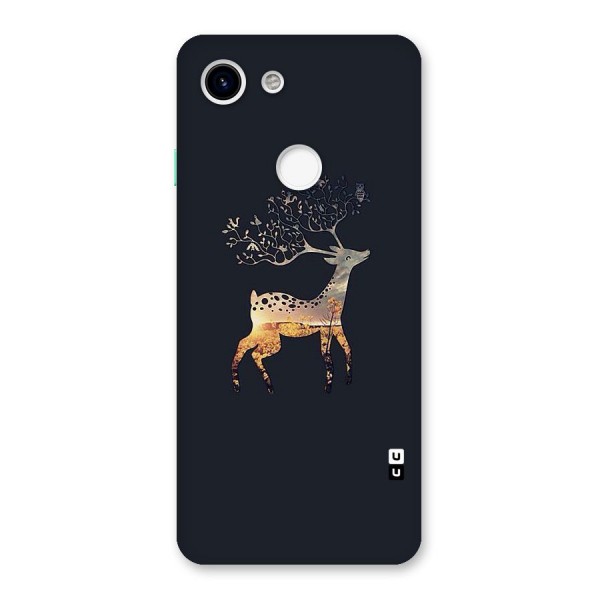 Black Deer Back Case for Google Pixel 3