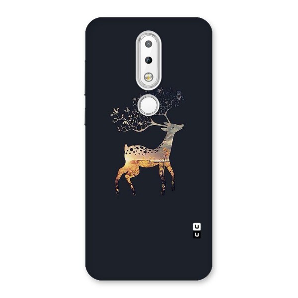 Black Deer Back Case for Nokia 6.1 Plus