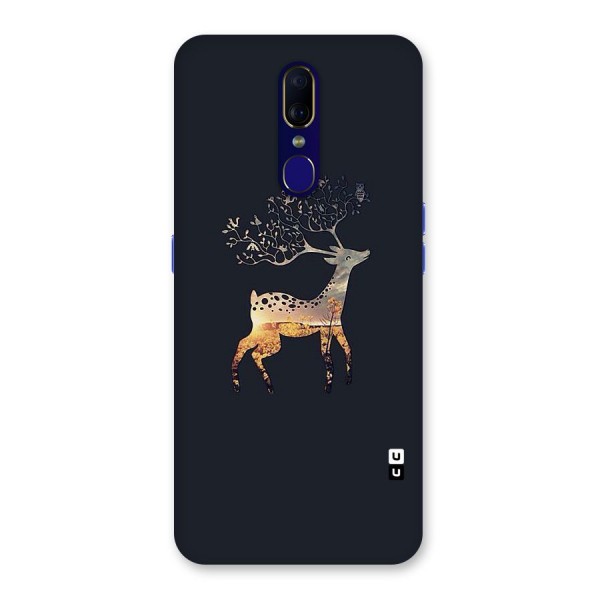 Black Deer Back Case for Oppo A9