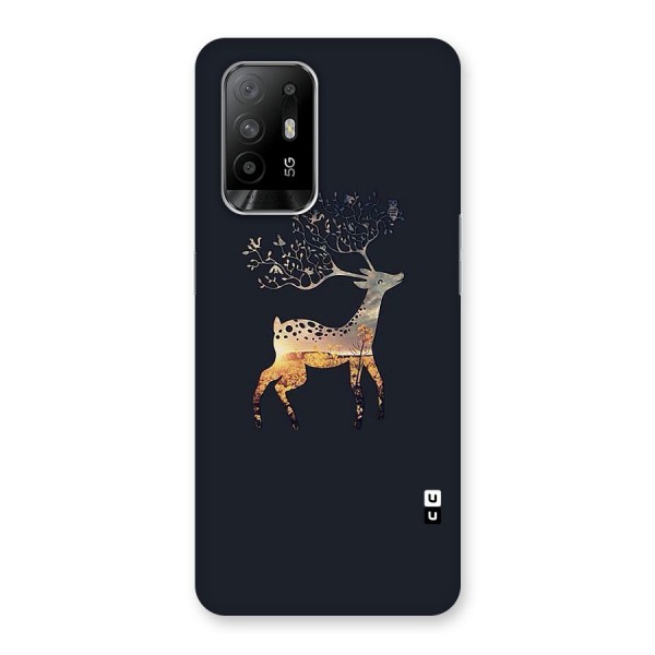 Black Deer Back Case for Oppo F19 Pro Plus 5G
