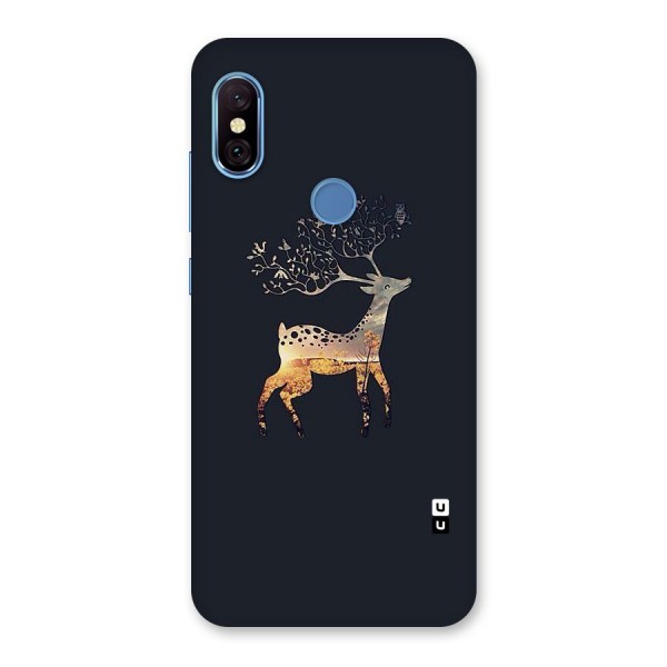 Black Deer Back Case for Redmi Note 6 Pro