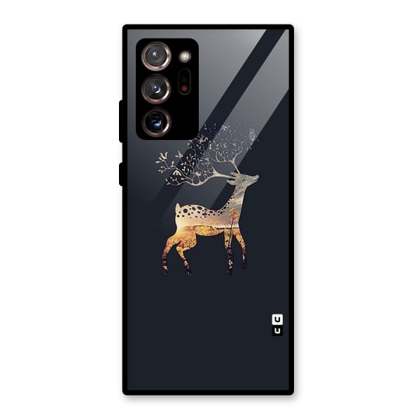 Black Deer Glass Back Case for Galaxy Note 20 Ultra