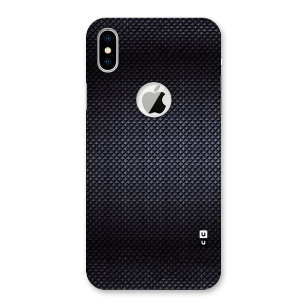 Black Diamond Back Case for iPhone XS Logo Cut