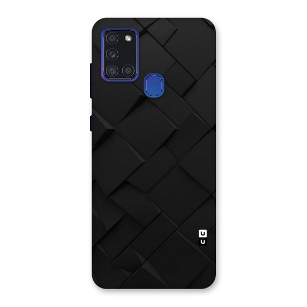 Black Elegant Design Back Case for Galaxy A21s