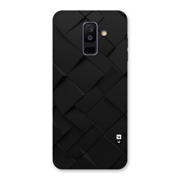 Black Elegant Design Back Case for Galaxy A6 Plus