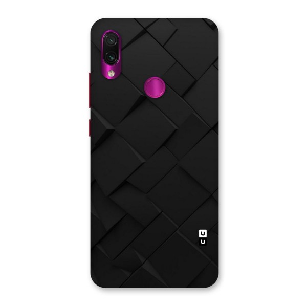 Black Elegant Design Back Case for Redmi Note 7 Pro