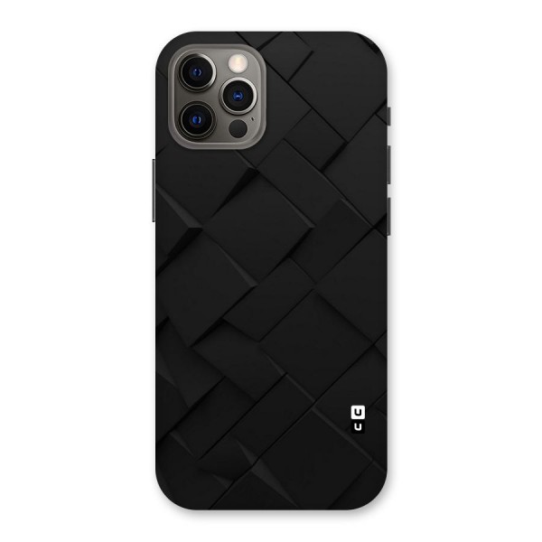 Black Elegant Design Back Case for iPhone 12 Pro